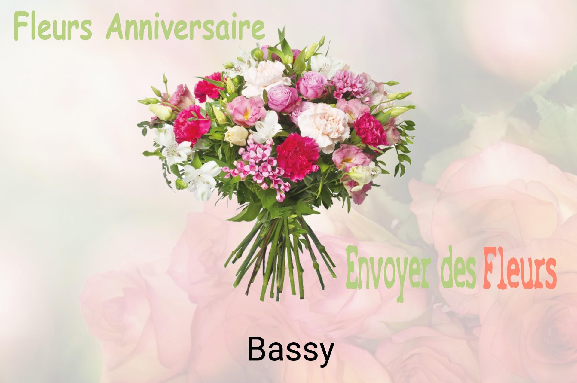 Bouquet de fleurs d’anniversaire livré à Bassy
